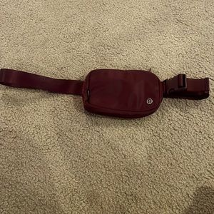DISCONTINUED Small Maroon Lululemon Belt Bag
